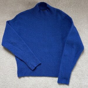 Ann Taylor Factory Royal Blue Turtleneck Sweater